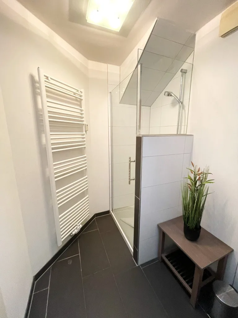 Dusche im Badezimmer der Freundschaft